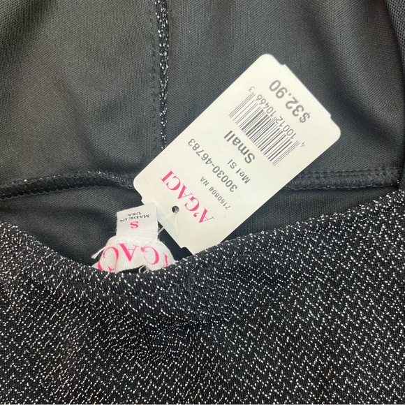 NWT A’GACI Long Sleeve Black Mesh Silver Keyhole Mini Dress Open Back Small - Picture 3 of 5